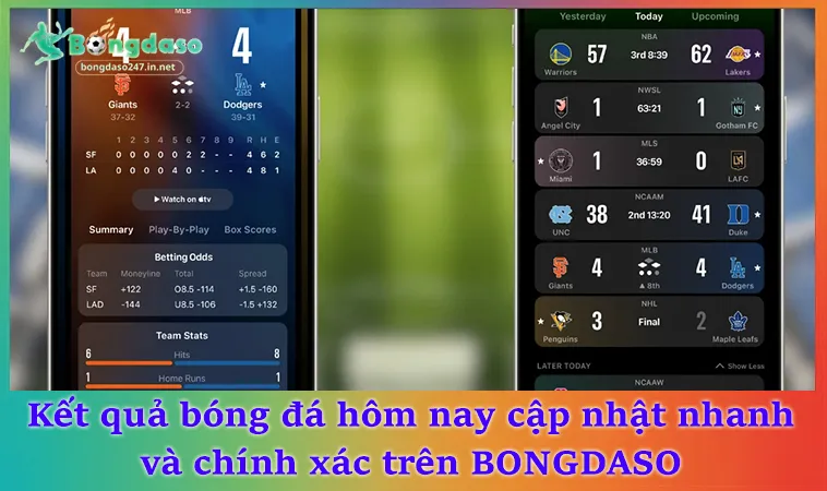 Kết quả bóng đá hôm nay cập nhật nhanh và chính xác trên BONGDASO