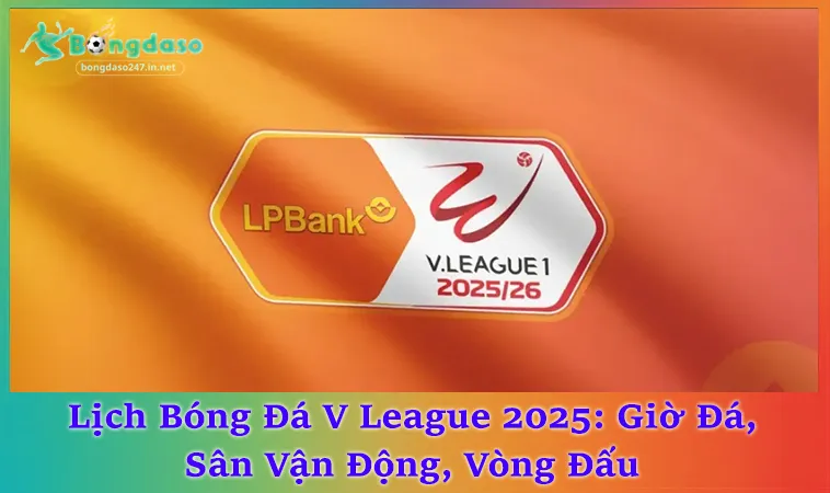 Lịch Bóng Đá V League 2025 Mới Nhất, Cập Nhật Mỗi Tuần