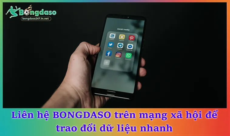Liên hệ BONGDASO trên mạng xã hội để trao đổi dữ liệu nhanh