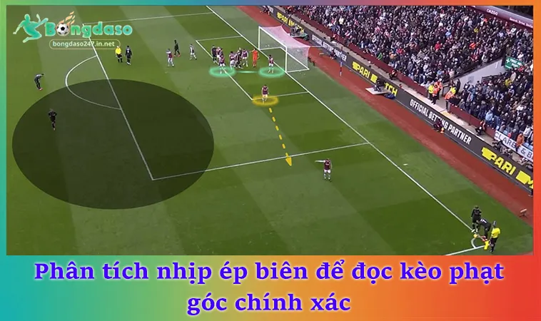 Phân tích nhịp ép biên để đọc kèo phạt góc chính xác