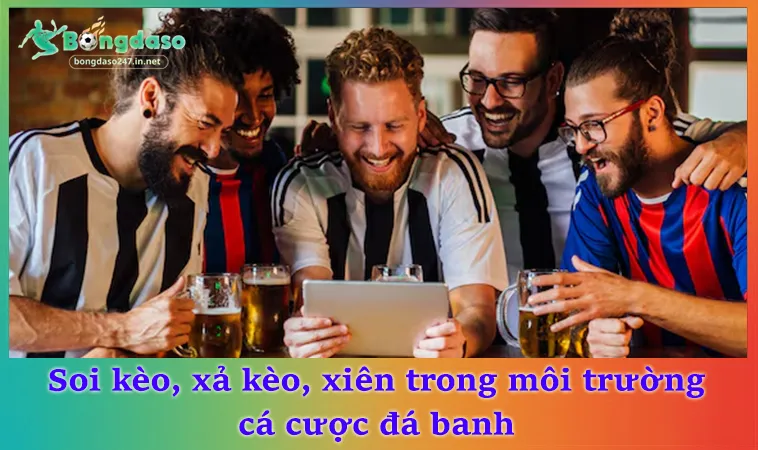 Soi kèo, xả kèo, xiên trong môi trường cá cược đá banh